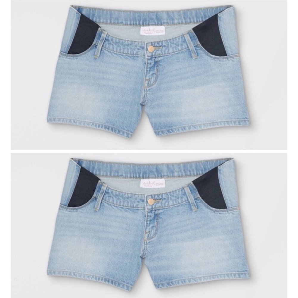 Isabel Maternity Jean Shorts Bundle 2 Pairs